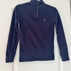 Polo by Ralph Lauren Refined Navy Boys Cotton Interlock Quarter-Zip
Pullover